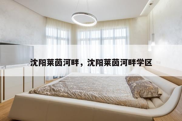 沈阳莱茵河畔，沈阳莱茵河畔学区